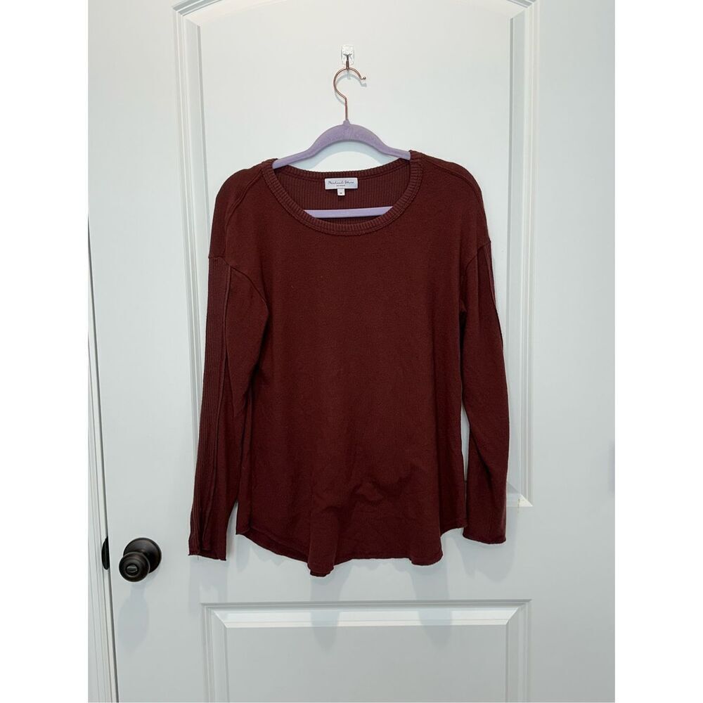 Michael Stars Rust Crewneck Sweater Size Medium